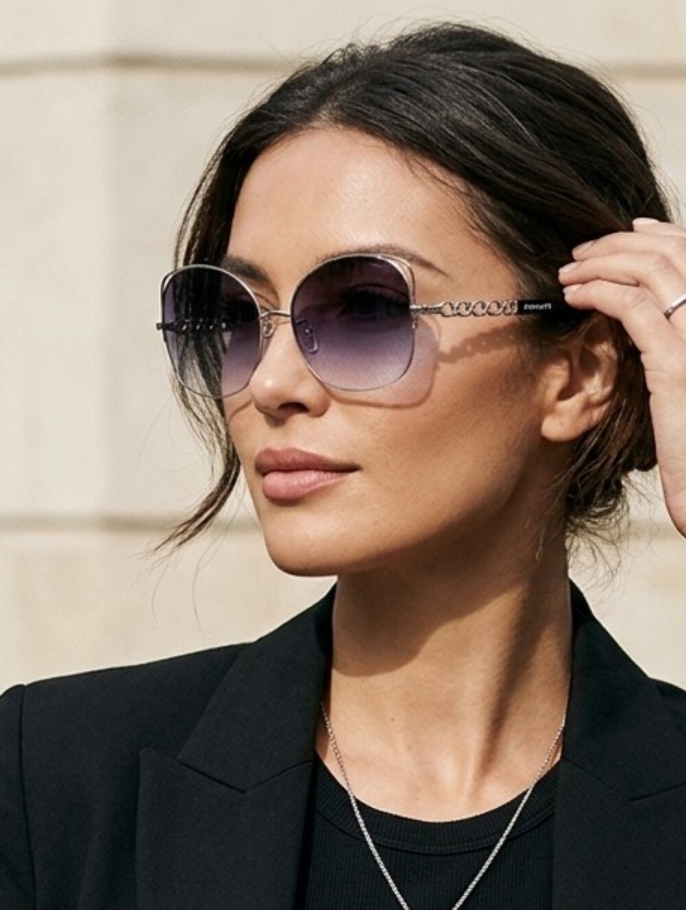 AUTHENTIC COACH Signature Chain Open Wire Sunglasses